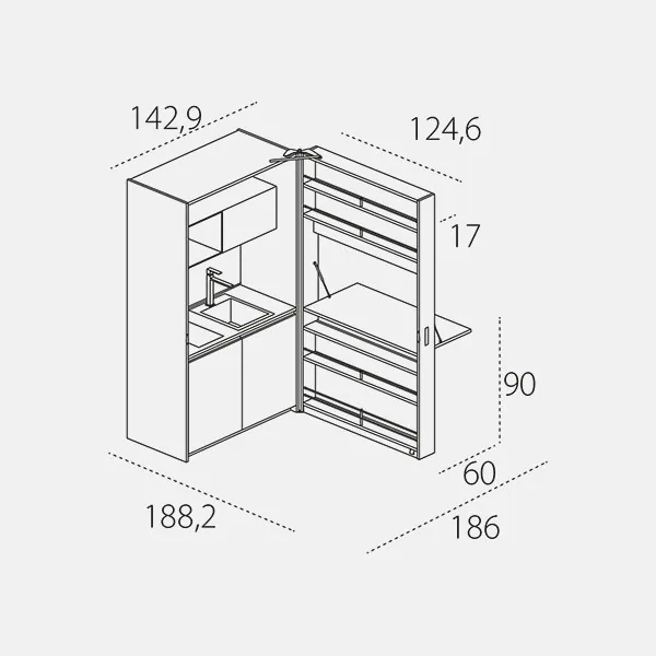 Kitchen Box — technische tekening 5